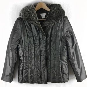 TWEEDS Ladies Hoodie Gray Puffer Coat Jacket